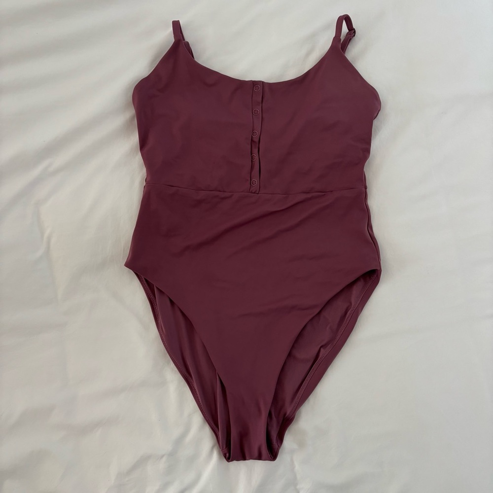Andie Women’s One Piece Bodysuit - Deep Burgundy